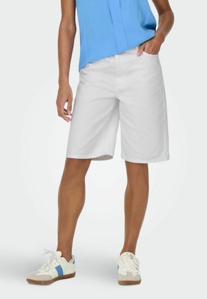 ONLSONNY HW WIDE - Jeansshort - white