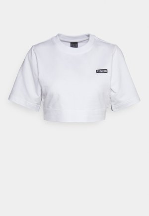 P.E Nation VOLLEY TEE - Nyomott mintás póló - optic white