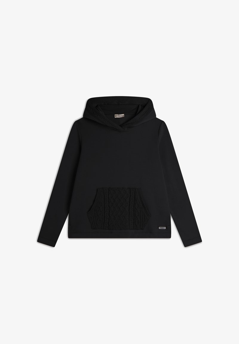 Freddy CON E TASCA A MARSUPIO - Jersey con capucha - nero