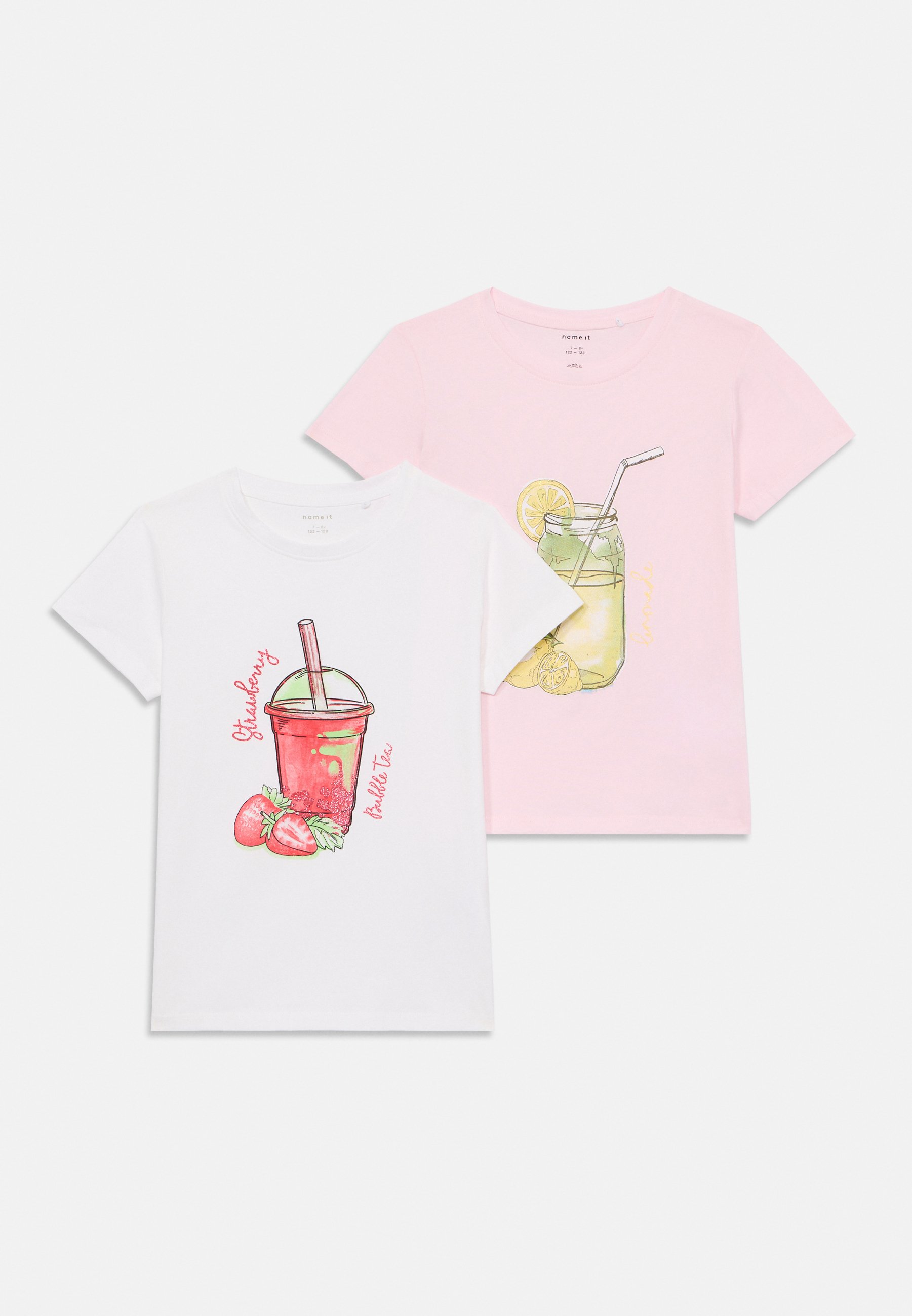 NAME IT Mädchen Nmffoji SS Top 2er Pack - Kurzarm Shirts Für Kleinkinder Im Set