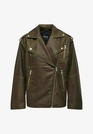 ONLY ONLMONTANA - Chaqueta de cuero sintético - wren