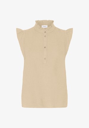Saint Tropez, SIBILLESZ SHORT SLEEVE - Blouse - oxford tan