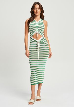 SHANTEE  - Abito in maglia - green stripe