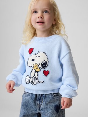 GAP BABY & TODDLER SNOOPY CREWNECK SWEATER - Vesta - serene blue