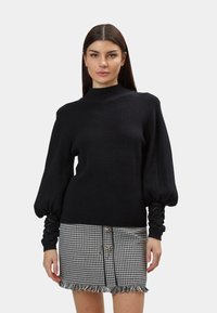 INFLUENCER Strickpullover - black