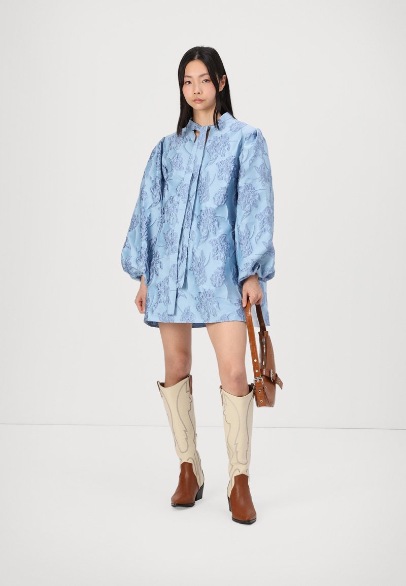 Sister Jane SKYLARK BOW MINI DRESS - Day dress - blue - Zalando.co.uk