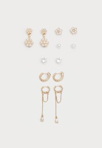 BLOSSOMS 6 PACK - Earrings - gold-coloured/clear multi