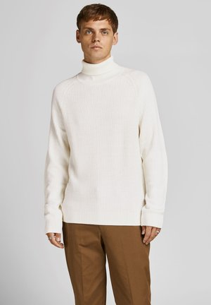 JJPANNEL ROLL NECK - Pullover - cloud dancer