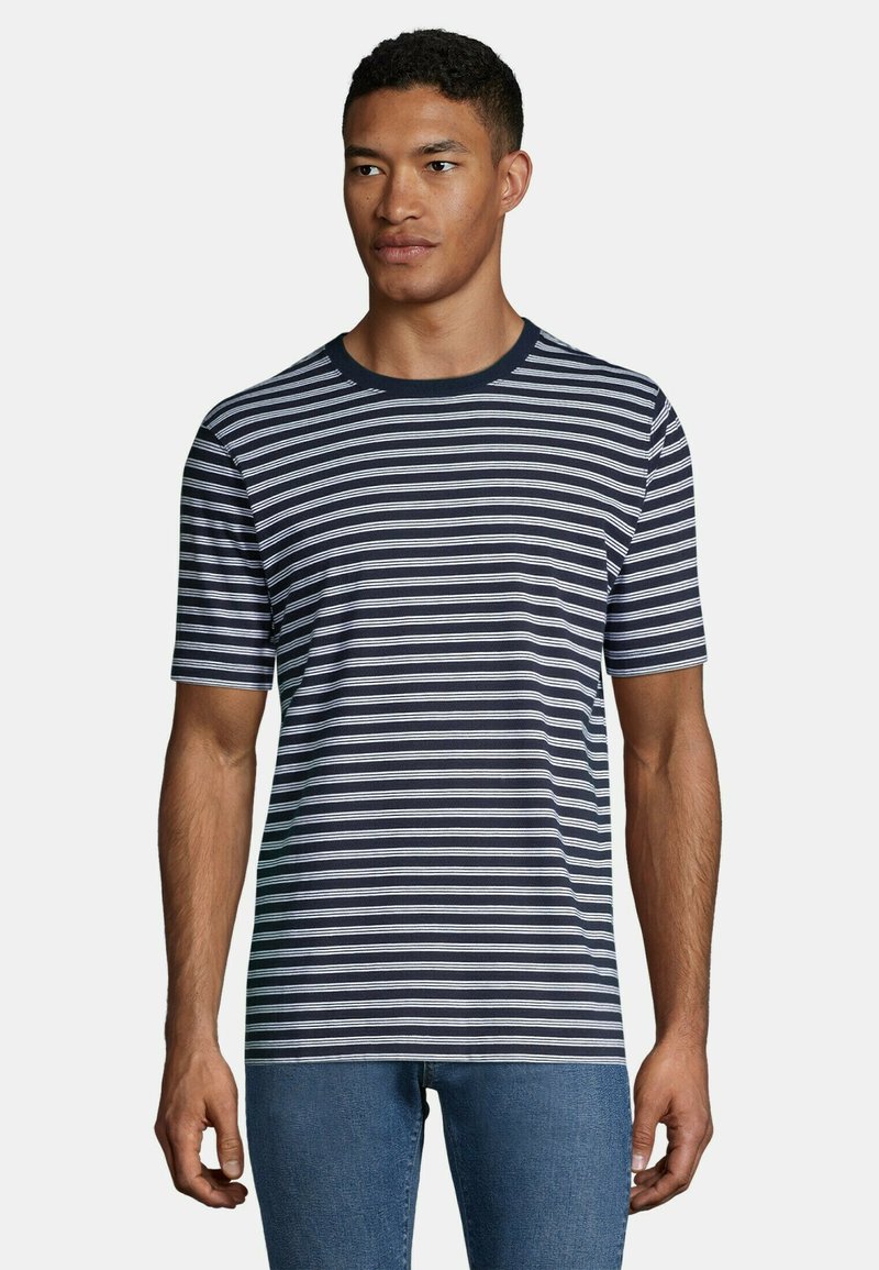 LANDS' END TShirt print radiant navy stripe/blau Zalando.de