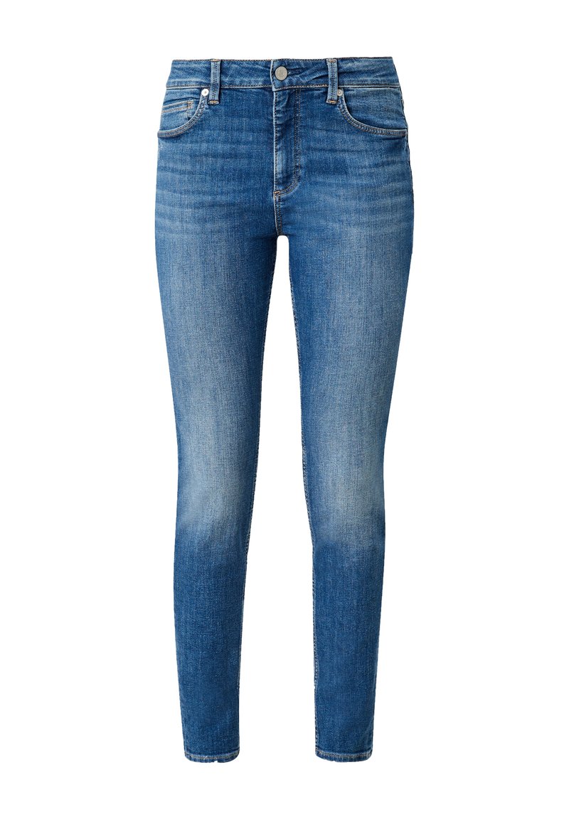QS Slim fit jeans donkerblauw denim