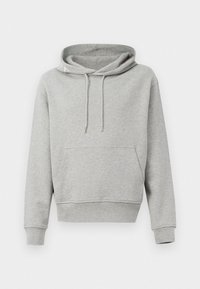 EMBROIDERED HOODIE - Sweatshirt - light grey melange