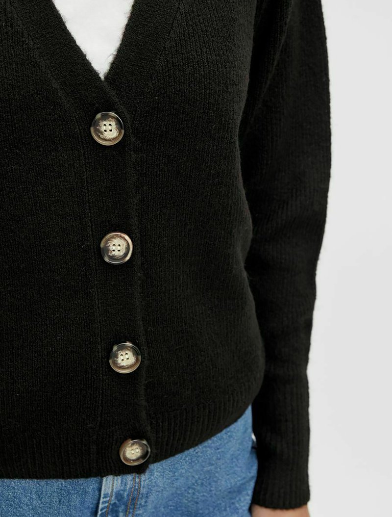 Damen Strickjacken | Pieces PCNAYA Strickjacke black/schwarz - TS79244 Damen Strickjacken | Pieces PCNAYA Strickjacke black/schwarz - TS79244