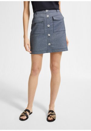 comma, Mini skirts - mottled blue