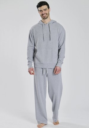 WAFFLE HOODIE AND JOGGER SET - Pyjama - grey