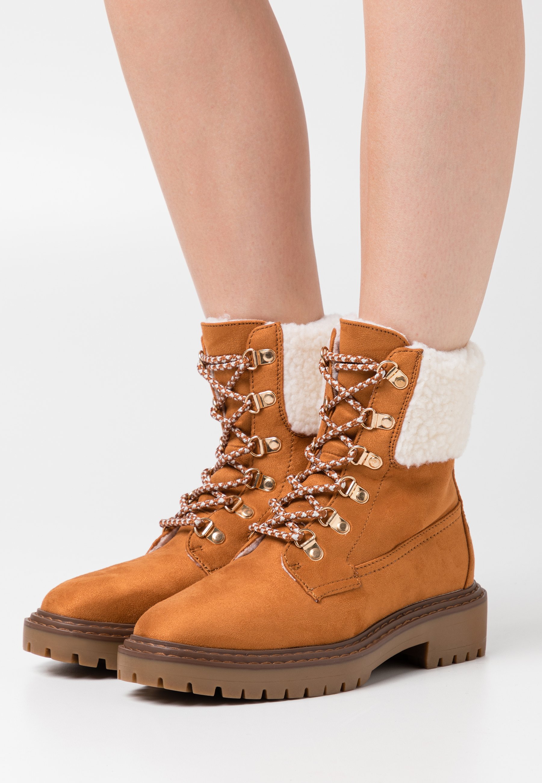 Even&Odd Lace up ankle boots cognac ankle boots cognac @ Zalando.co