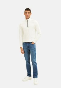 TOM TAILOR TTJOSH Slim - Blugi slim fit - used mid stone blue denim