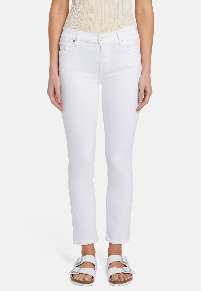 7 for all mankind - ROXANNE ANKLE - Slim fit jeans - white, Vergroten