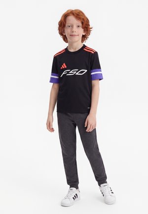 adidas Performance, SHORT SLEEVE KIDS UNISEX - Športové tričko - black/solar purple/white