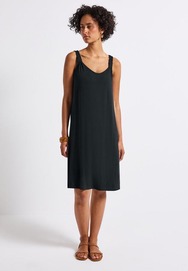 MIT KNOTENDETAIL - Jerseykleid - grün