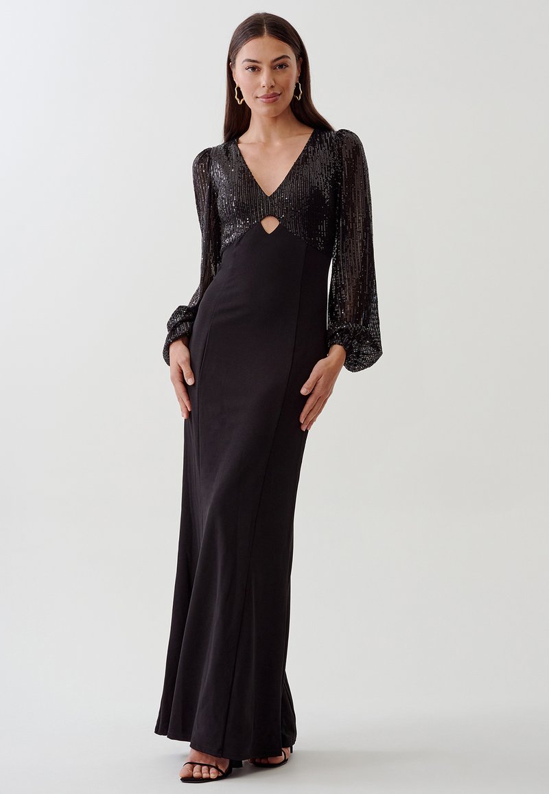 Robe De Soirée Noire Oasis - Taille 12, Occasion En Très Bon état