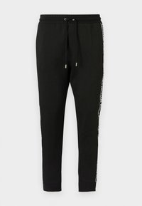 LOGO TAPE PANT - Calças de fato de treino - black