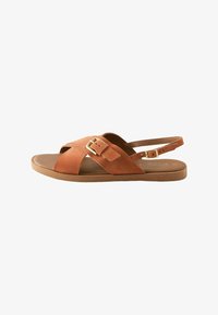Sélectionné, rust orange suede