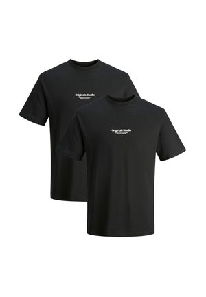 Jack & Jones 2 PACK - Print T-shirt - schwarz