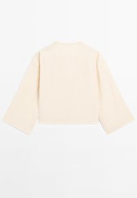Massimo Dutti LONG SLEEVE WITH SIDE  FASTENING  - Blouse - beige