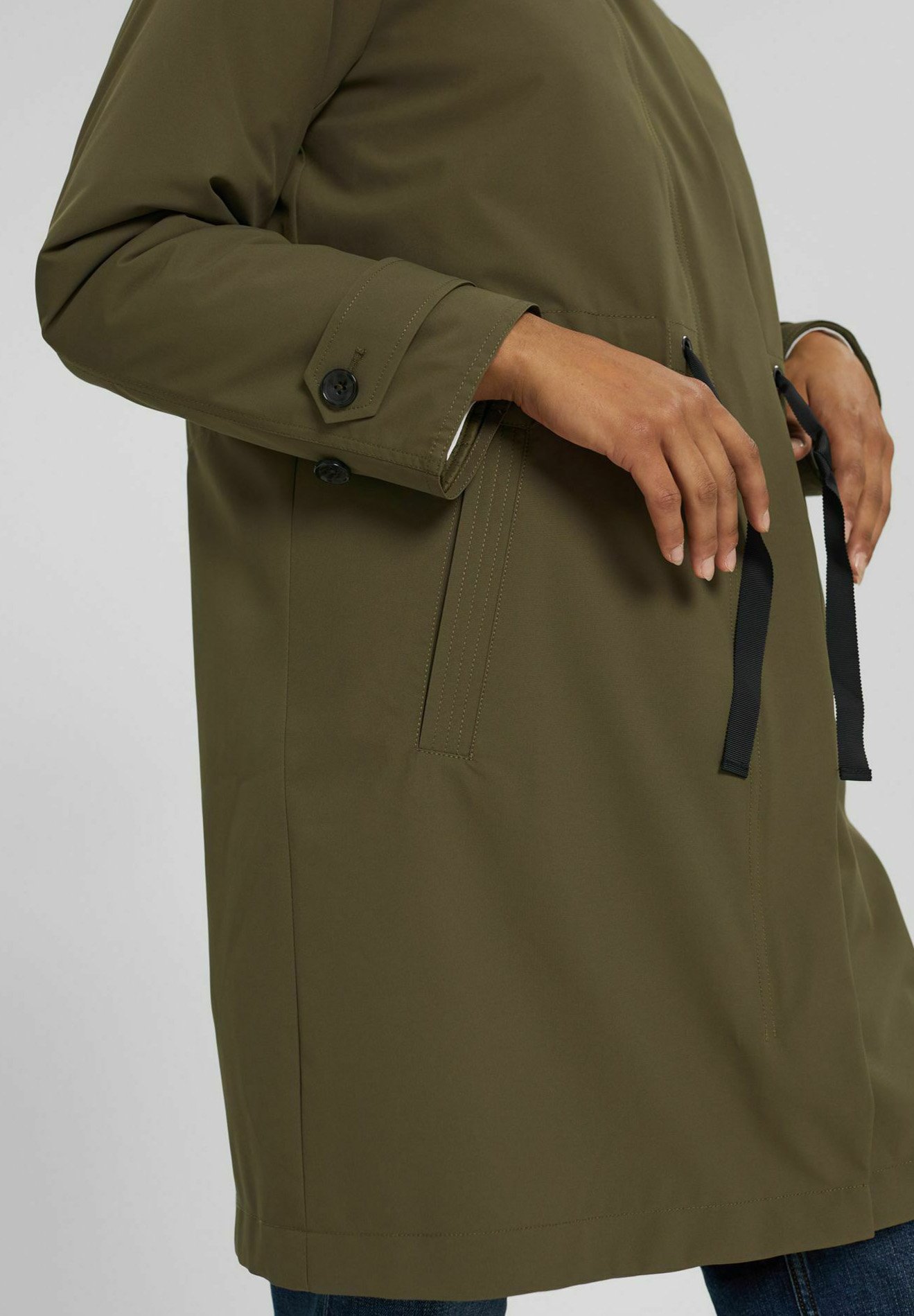 edc by Esprit Parka - dark khaki/verde metalizado - Zalando.es