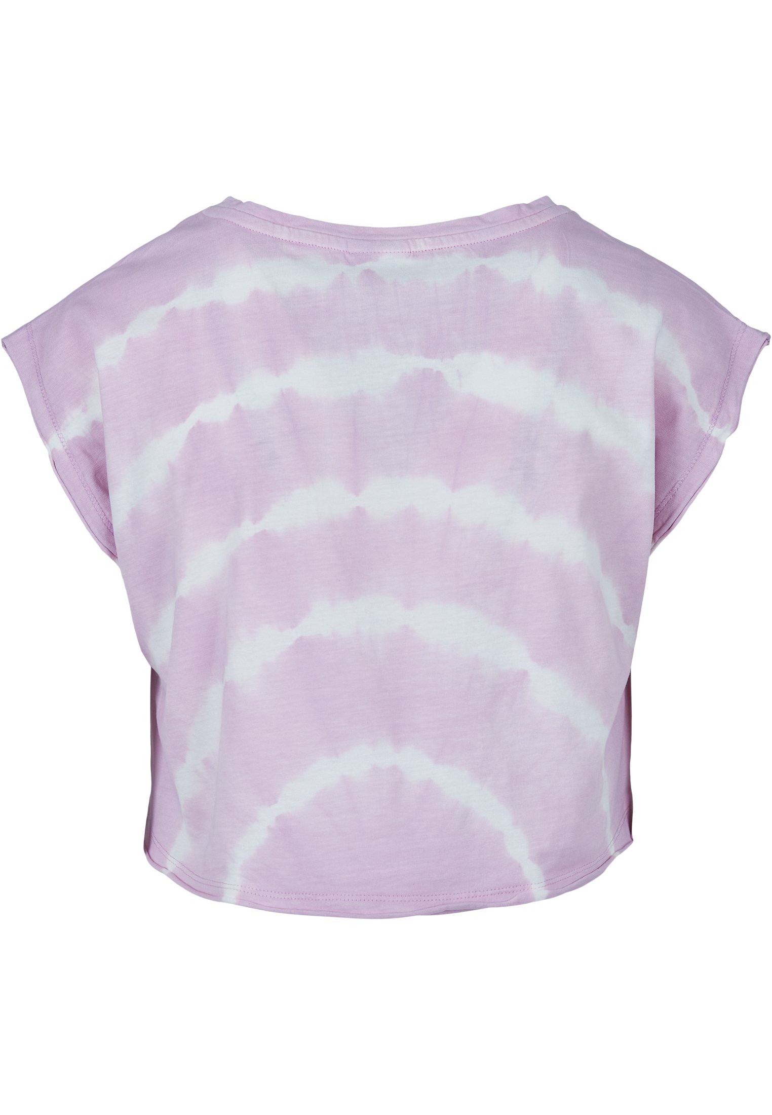 Urban Classics Damen Tie Dye Kleid - Lässiger Sommerlook Mit Rundhals Und Umgeschlagenen Ärmeln