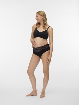 MAMALICIOUS MLILJA FEED ME BRA 2 PACK - Kolmnurklõikega rinnahoidja - black