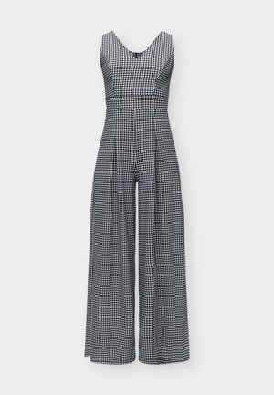 WAL G., V NECK JUMPSUIT - Ολόσωμη φόρμα - black/white