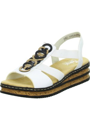 Rieker Wedge sandals - weiß