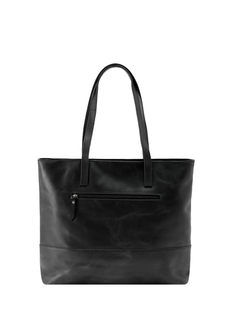 Shopper Tas Leer Zwart Mia | Mi Vida