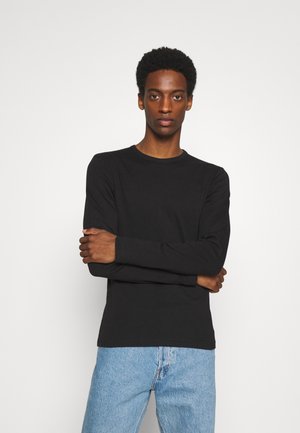 BASIC TEE O-NECK - Long sleeved top - black