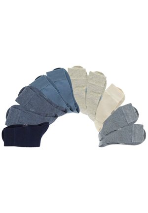 H.I.S FREIZEIT 10 PACK - Socken - jeans/ecru/ beige/hellblau/blau/dunkelblau
