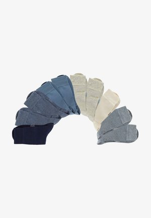 H.I.S, FREIZEIT 10 PACK - Socken - jeans/ecru/ beige/hellblau/blau/dunkelblau