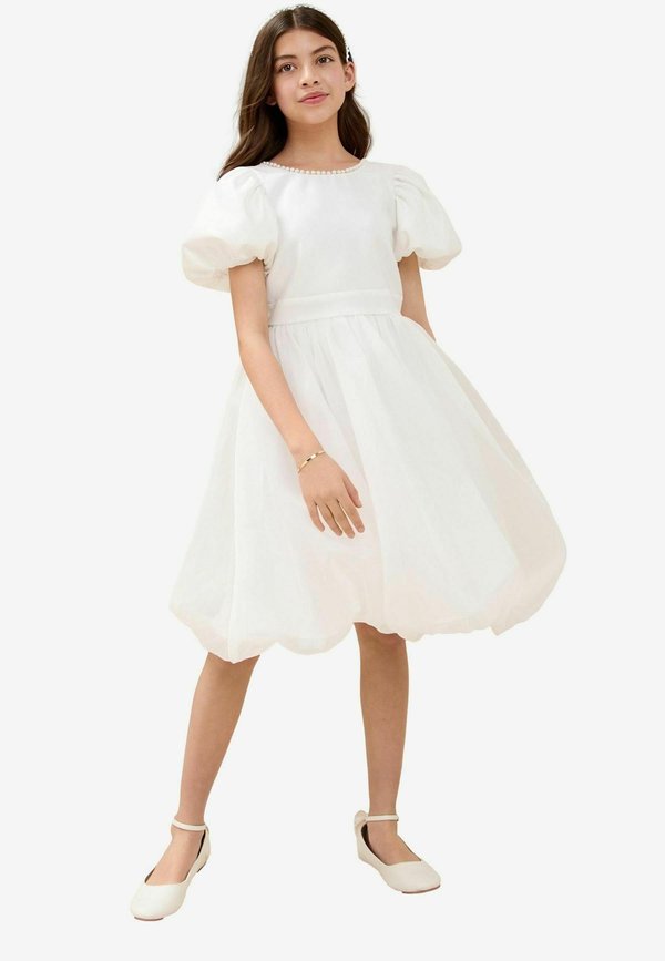 REGULAR FIT - PUFF SLEEVE BUBBLEHEM OCCASION  - Cocktailkleid/festliches Kleid - ivory