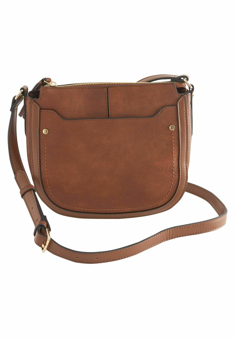 Next SADDLE STANDARD - Olkalaukku - tan brown