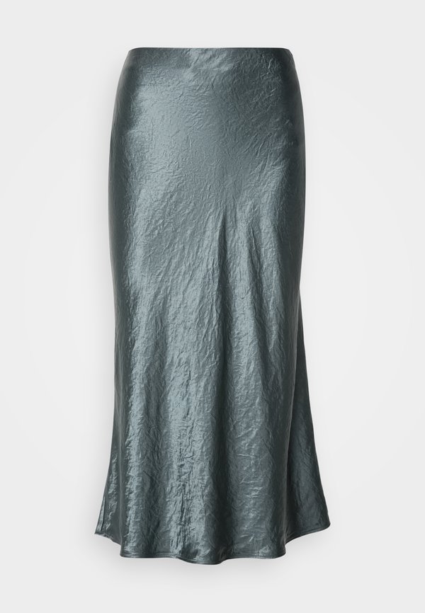SKIRT MID LENGTH BIAS CUT - A-line skirt - deep emerald2