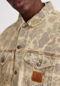 Carhartt WIP DUCK HELSTON JACKET - Jeansjacke - grey/black