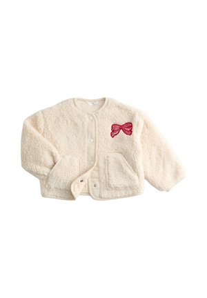 CHERRY SEQUIN BORG - Fleecejakke - ecru mix