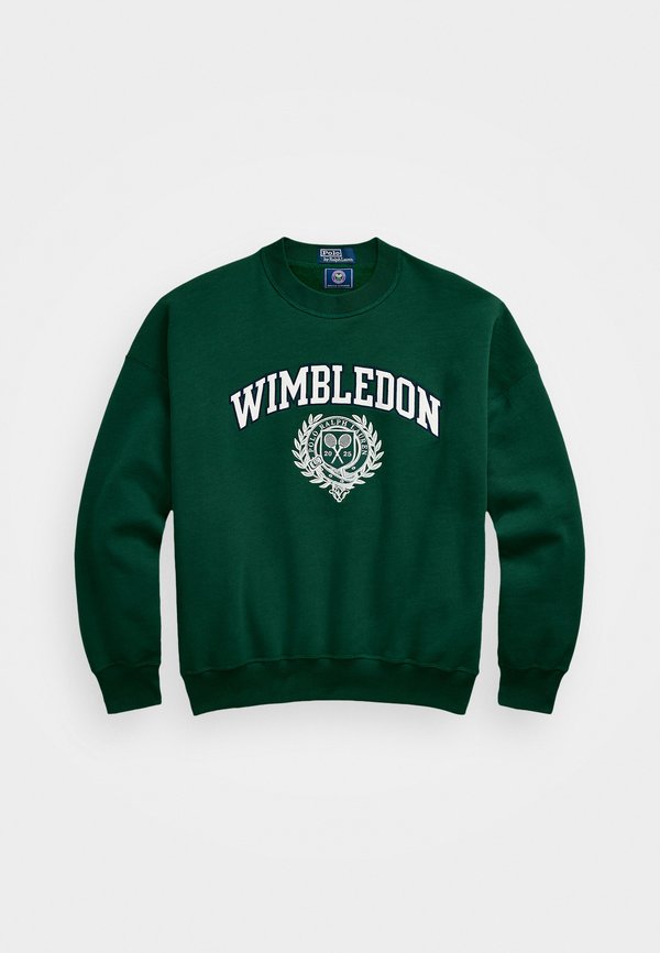 WIMBLEDON CREST FLEECE CREWNECK - Sweatshirt - vintage pine2