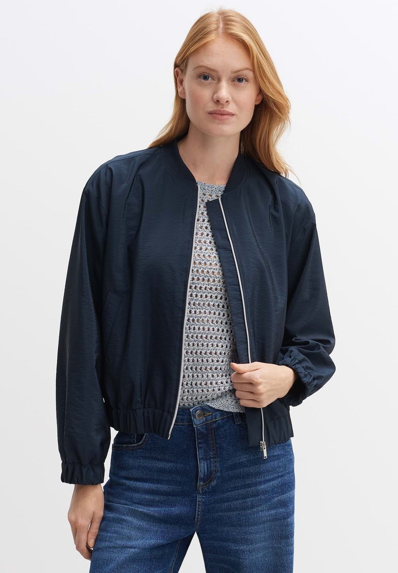 OPUS - JENCO SHINE - Bomber Jacket - coal blue, Enlarge