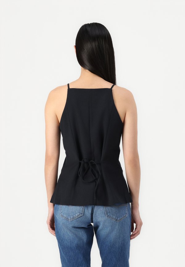 High-Neck Suiting Vest - Blouse2