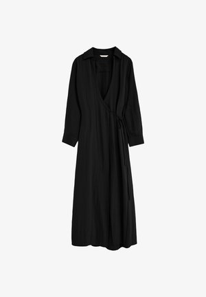 Polo Club, KLEIDER WOMAN ARETHA DRESS LONG SLEEVE RELAXED FIT - Vestido largo - black