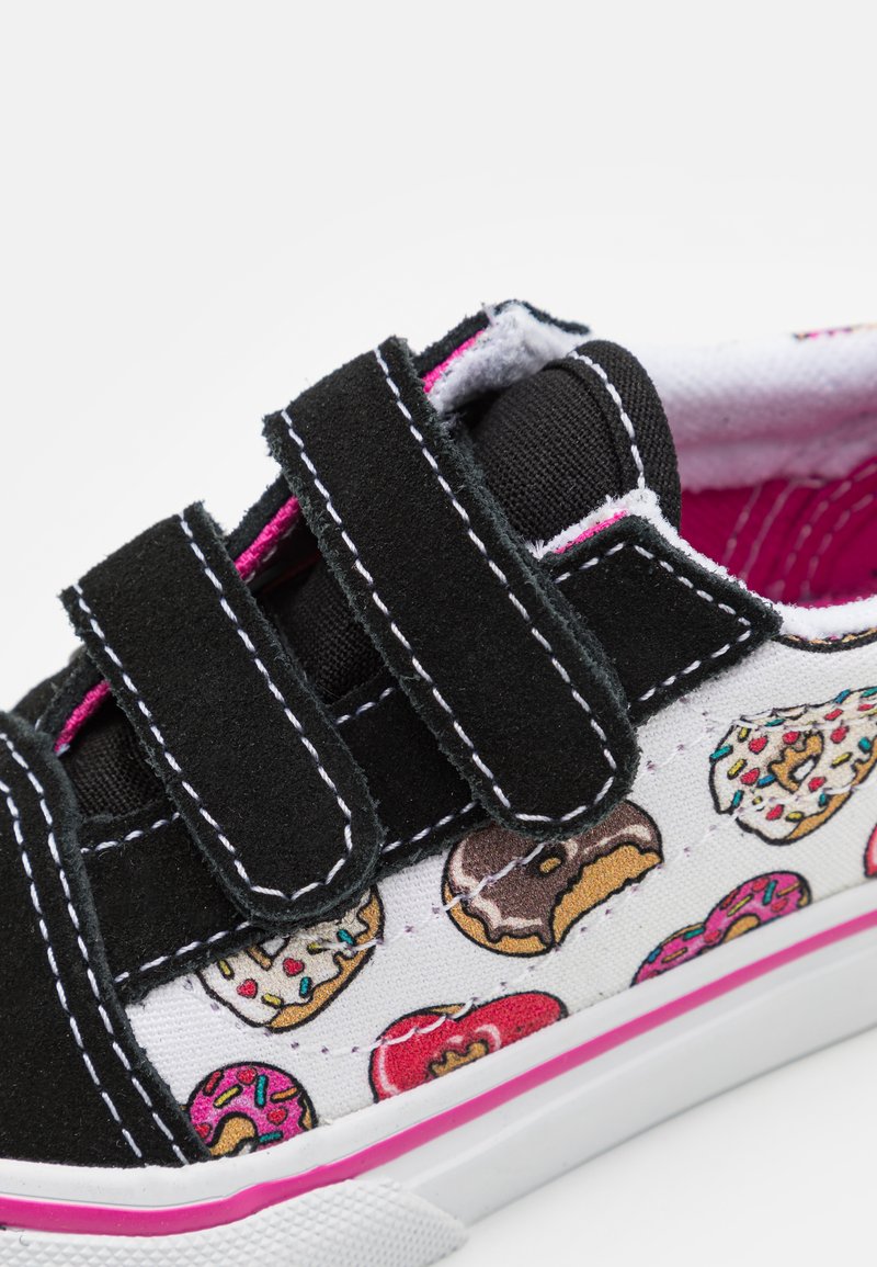 Pink and black strap vans Clearance