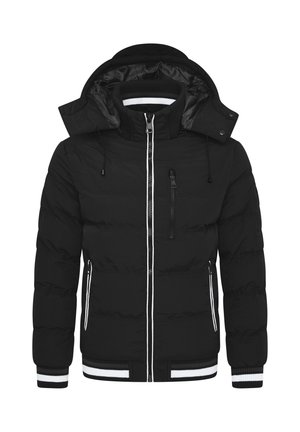 Winterjacke - black grey