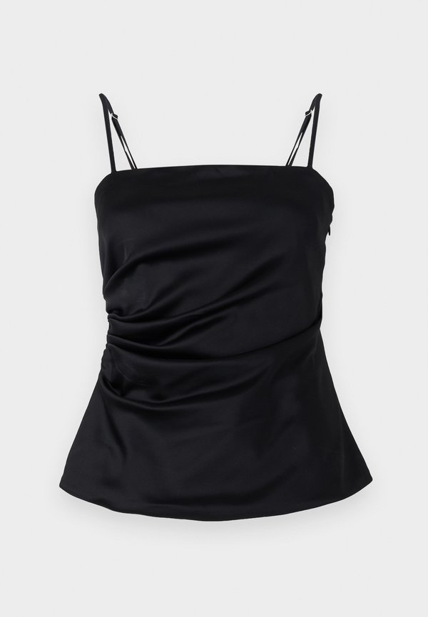 Long-Length Satin Tube Top - Top2