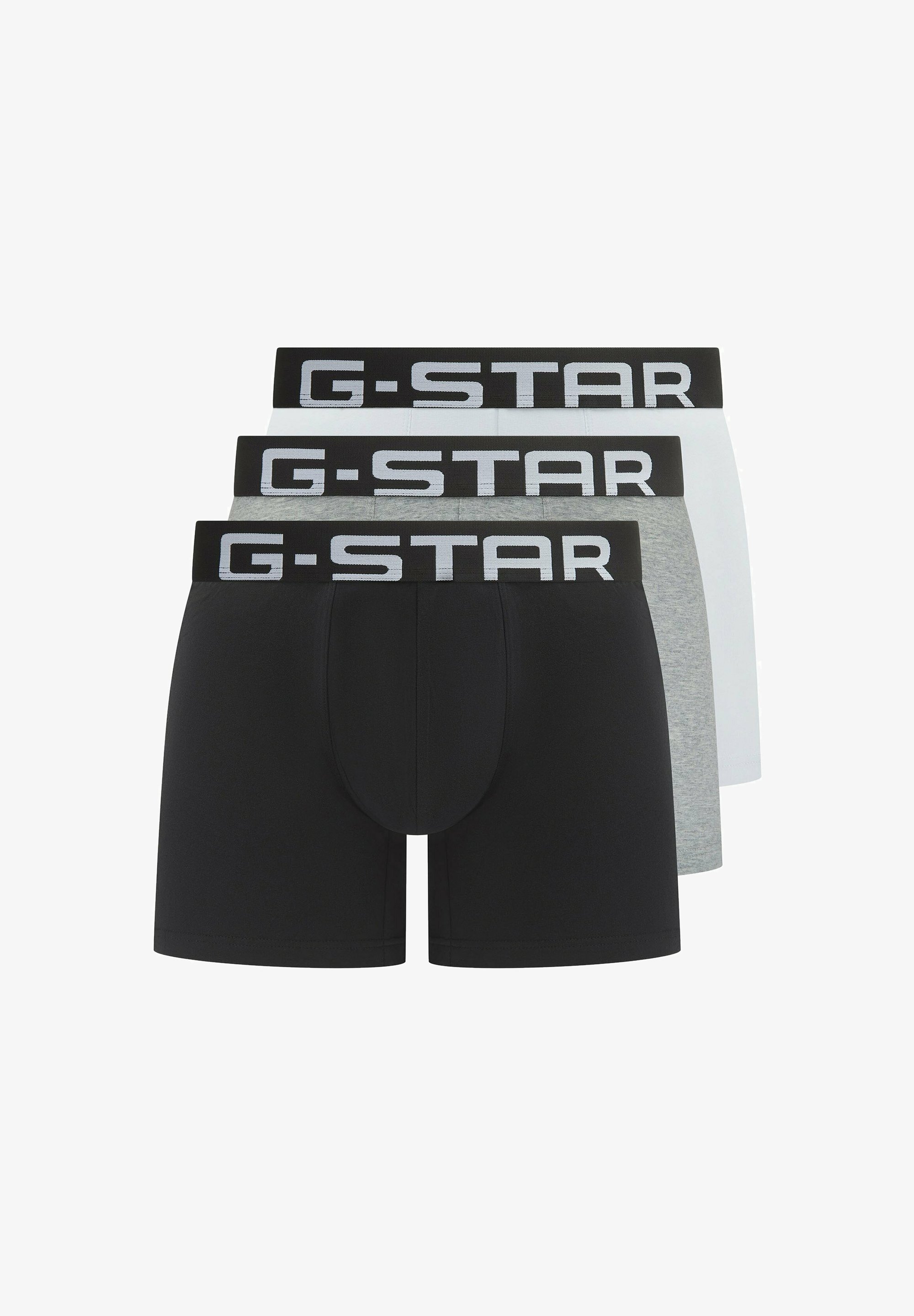 G-STAR 3ER PACK OAK Boxers weiß grau schwarz/wit
